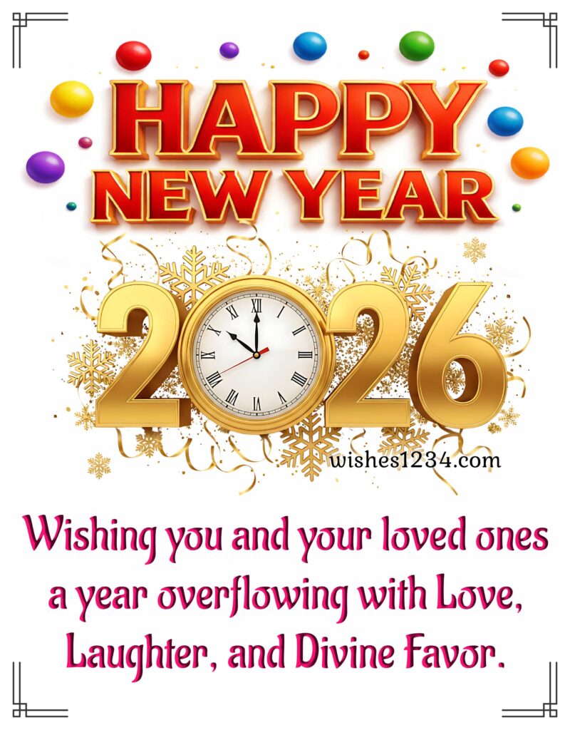 New Year Greetings with beautiful image.