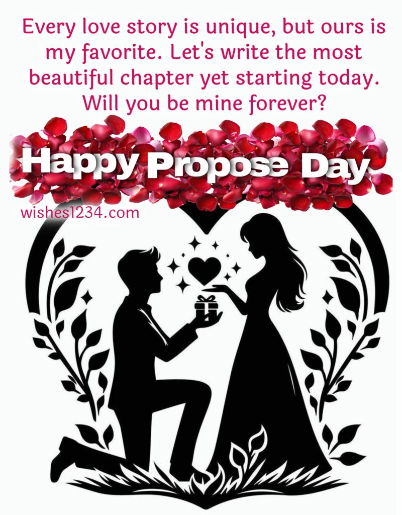 Happy Propose Day Message with image.