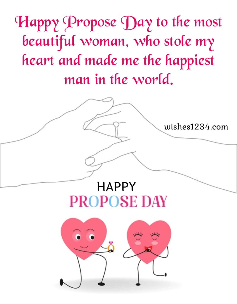 Happy Propose Day greetings for wife.