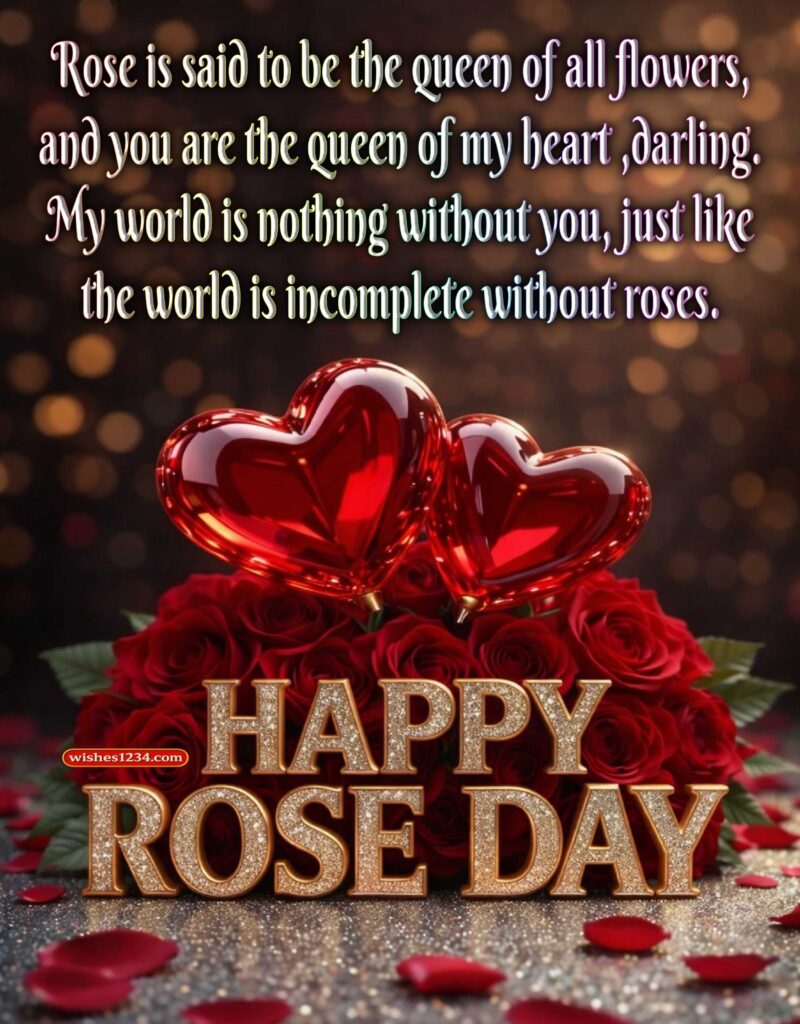 Happy Rose Day Wishes for wife image.