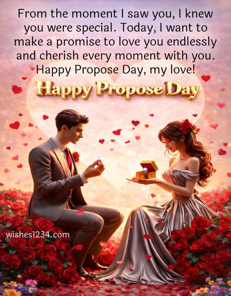 Propose Day Image with beautiful Quotes.