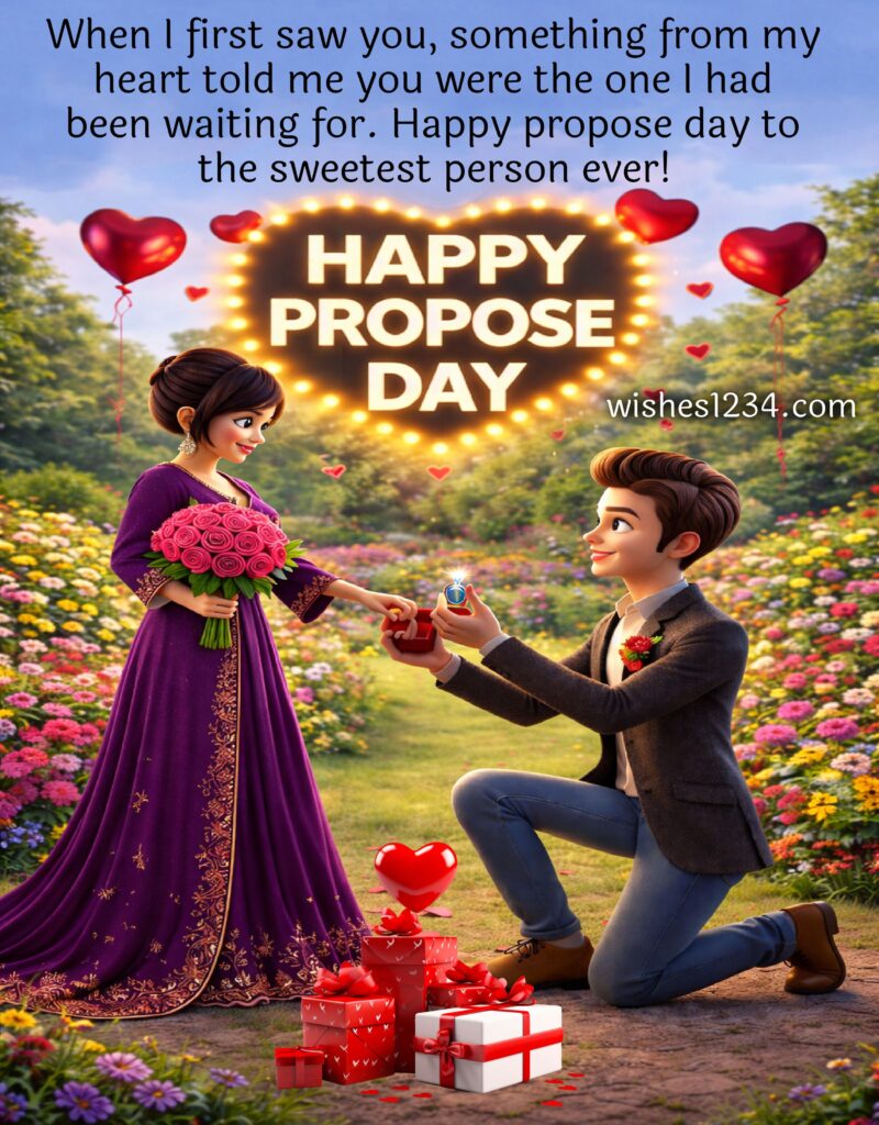 Propose Day wishes with image.