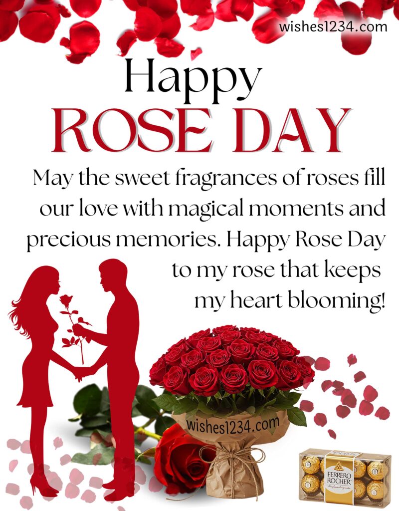 Rose Day Message with Image.