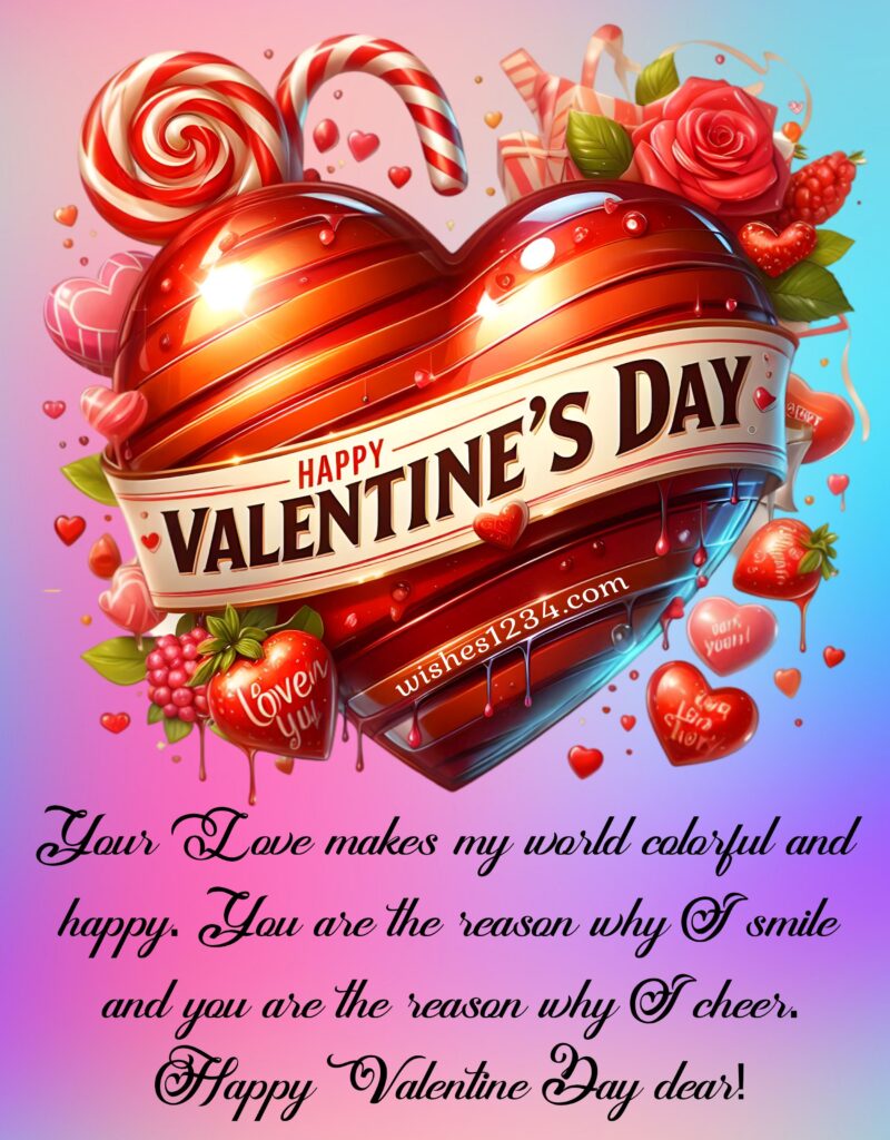 Valentines Day Image with Chocolate heart.