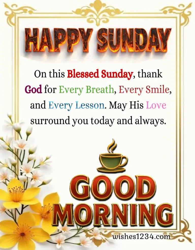 Good Morning Sunday Greetings.