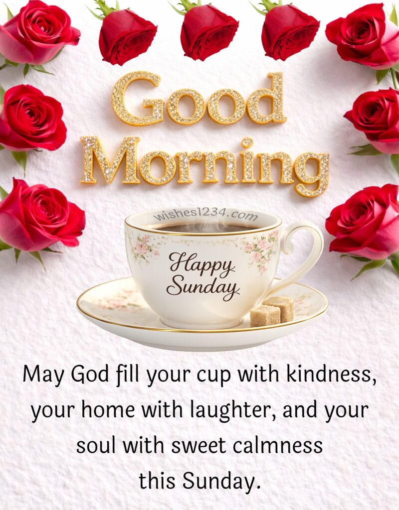 Good Morning and Happy Sunday image.