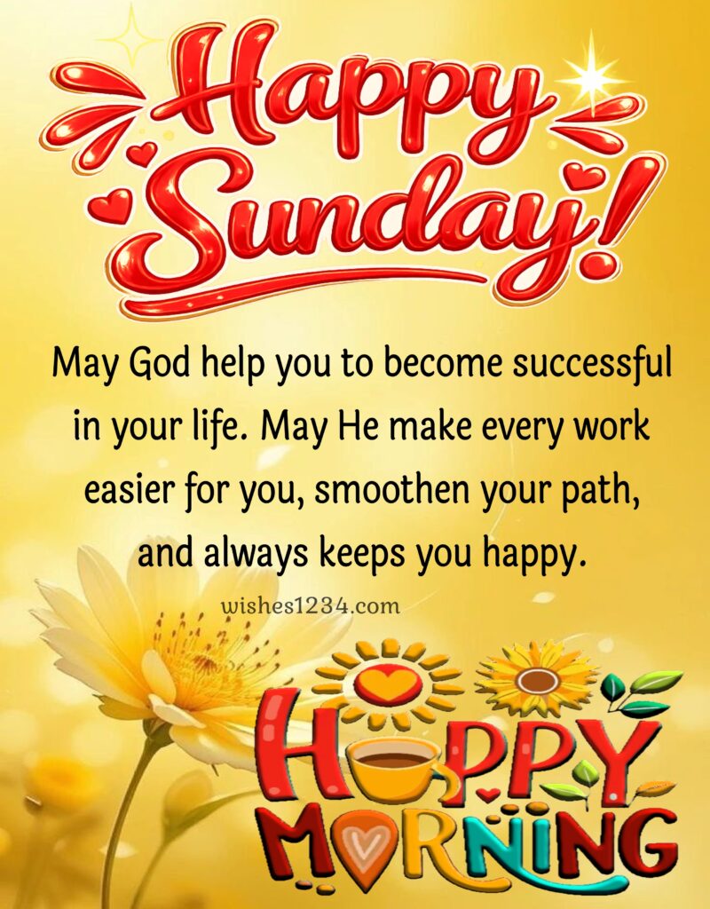 Happy Sunday Blessings image.