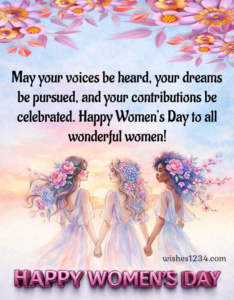 Happy Womens Day to all Women.