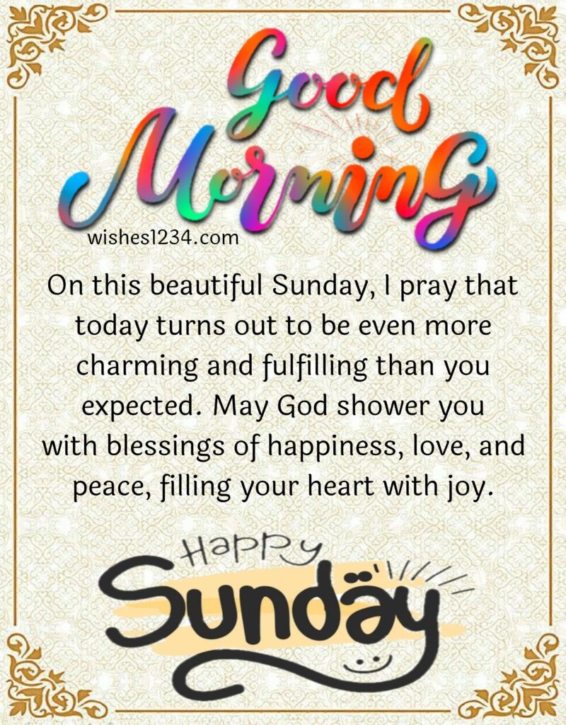 Sunday Morning Image with Quotes.