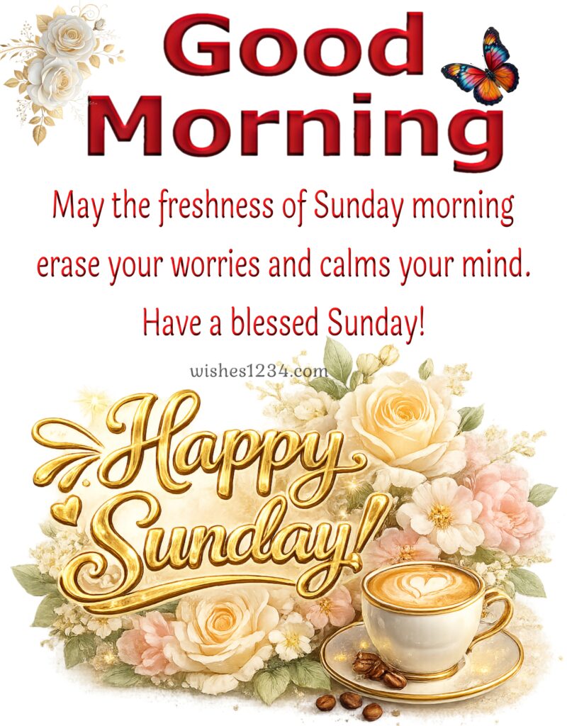 Sunday Morning wishes image.