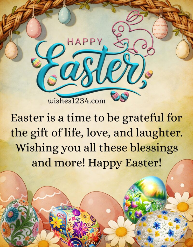 Easter Message with image.
