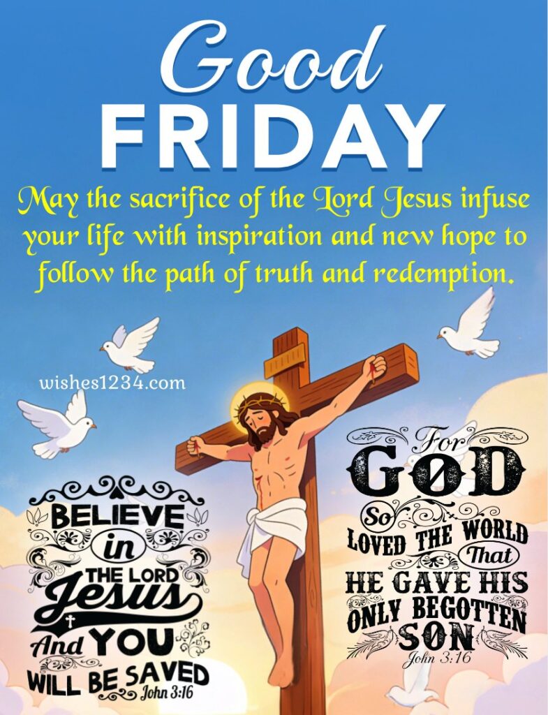 Good Friday Image with Cross.