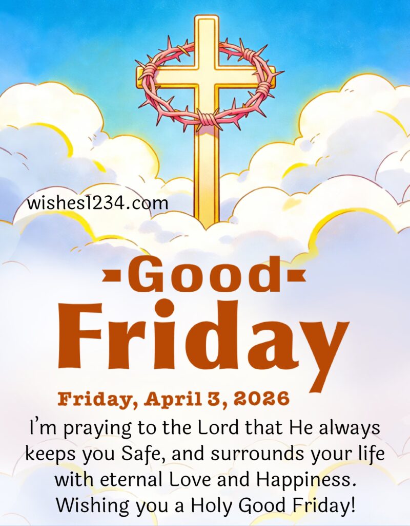 Good Friday Message with image.