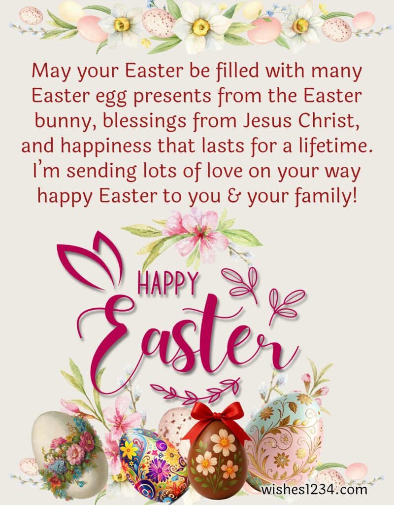 Happy Easter Blessings with Image.