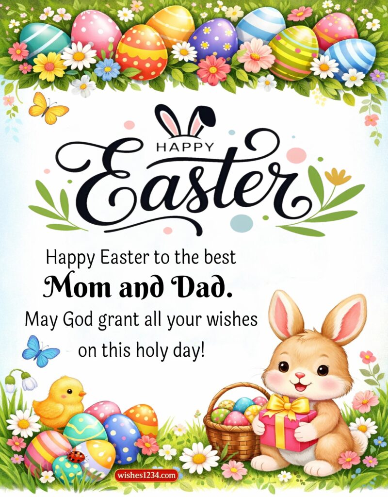 Happy Easter Greeting for parents