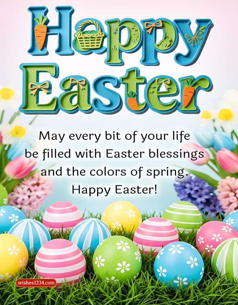 Happy Easter Image with quote