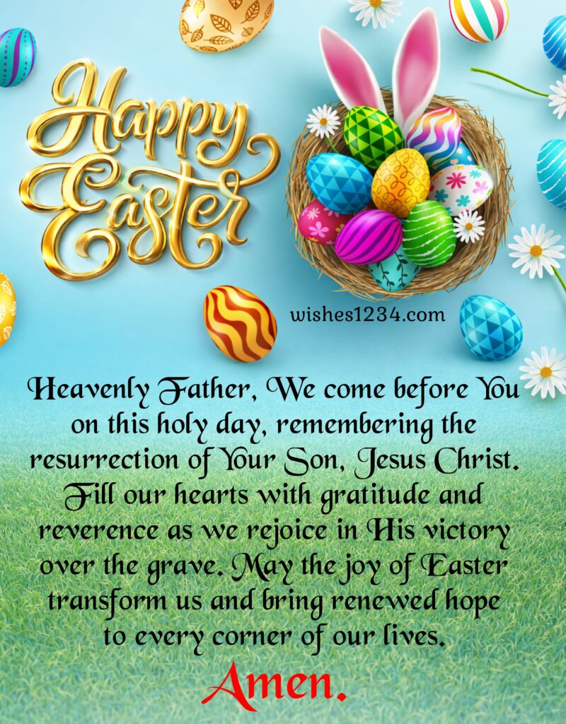 Happy Easter Sunday Prayer.