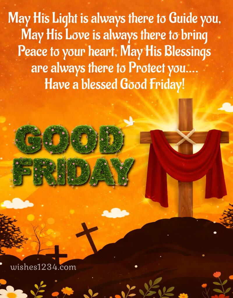 Happy Good Friday Blessings with image.