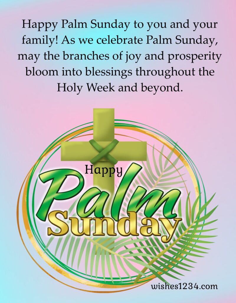Happy Palm Sunday greetings for Friends.