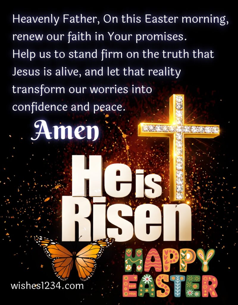 He is Risen beautiful image.