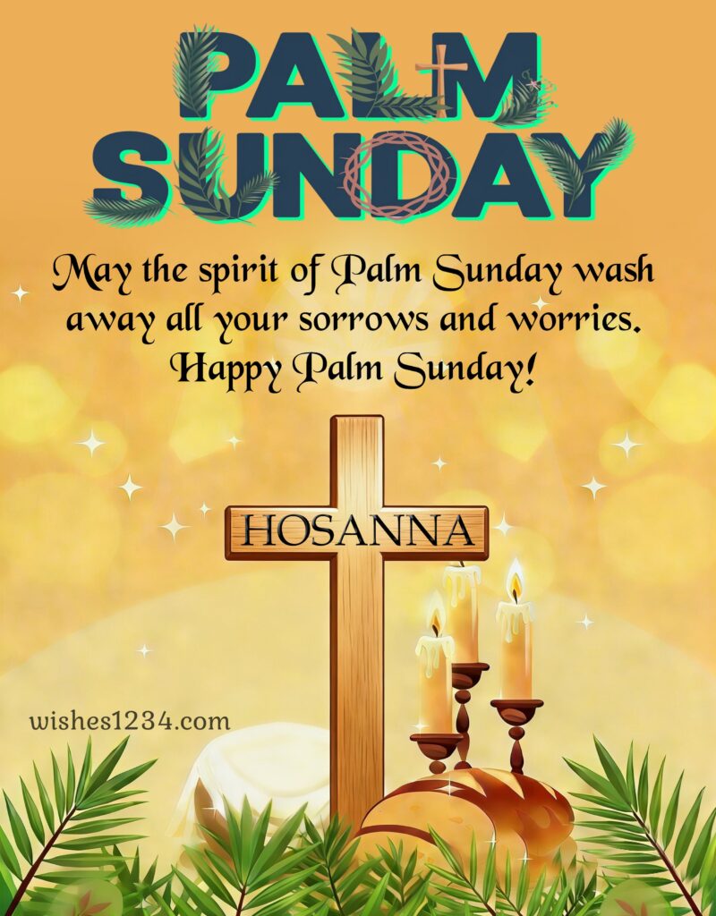 Palm Sunday Blessings Image.