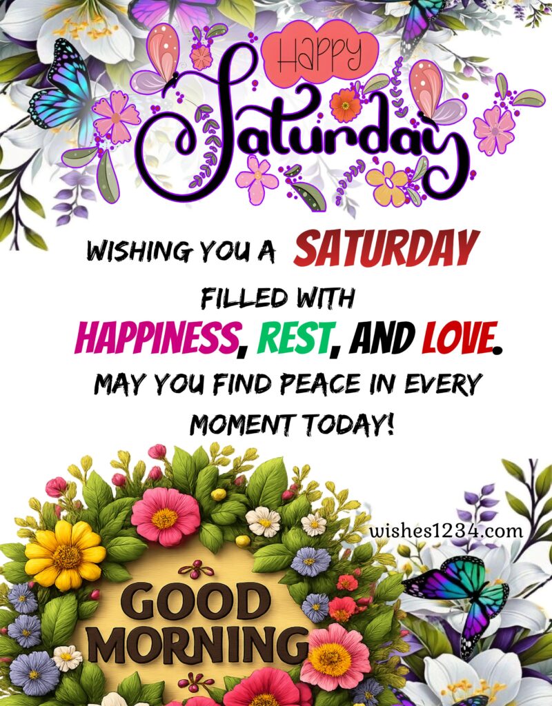 Good Morning Blessings for Saturday.