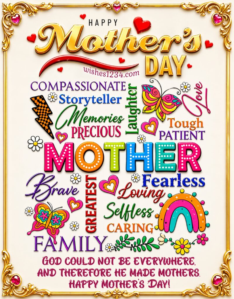 Happy Mother's Day Greetings Image.
