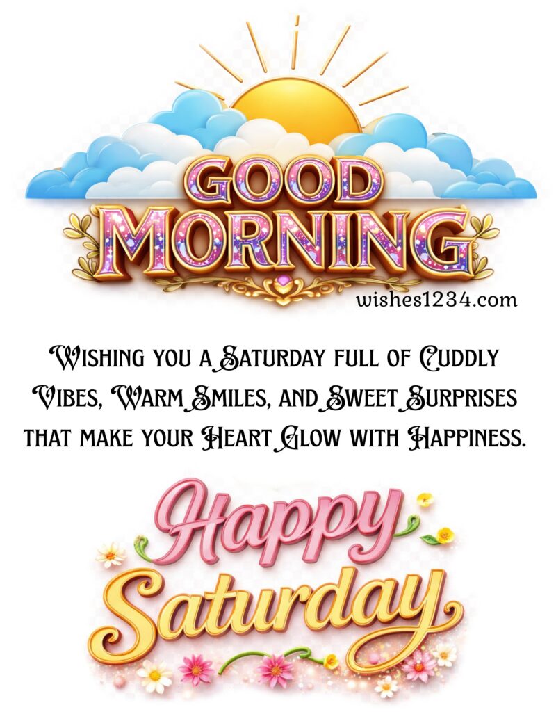 Happy Saturday Greetings with beautiful image.