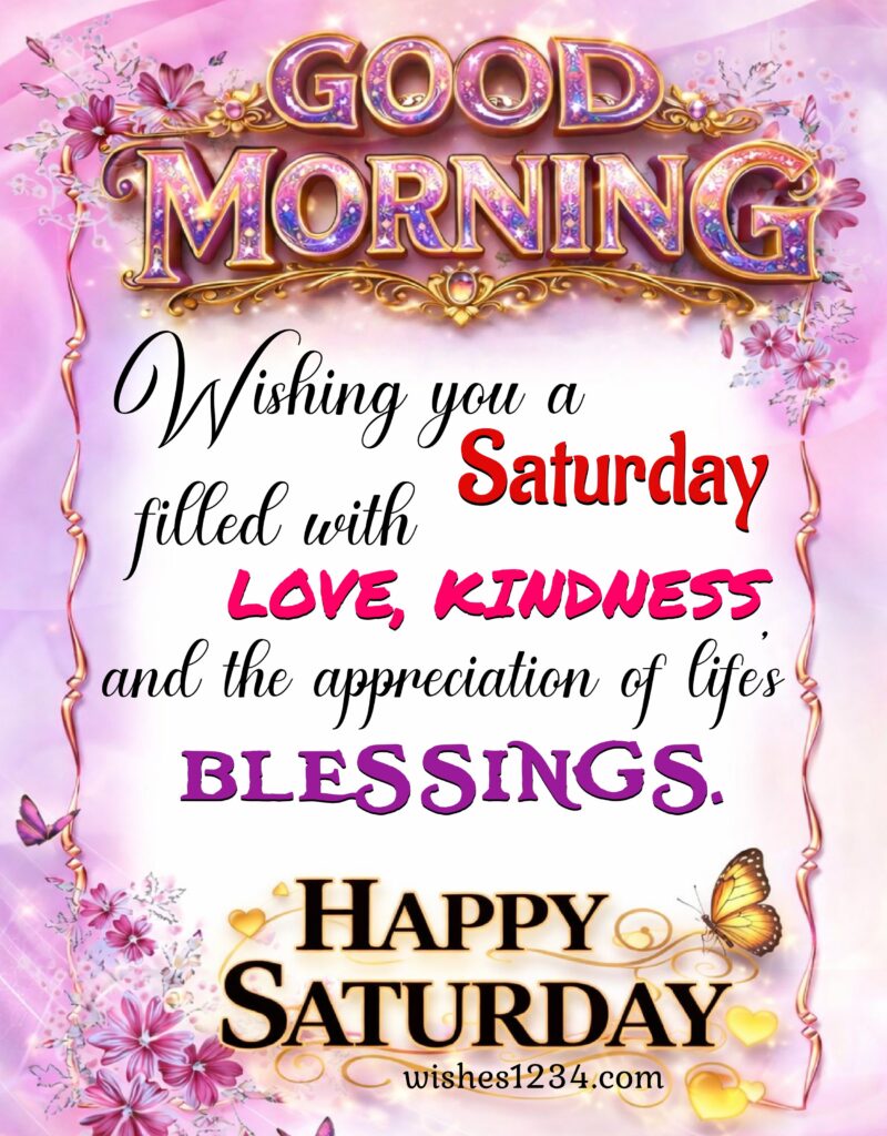 Saturday Blessings image.