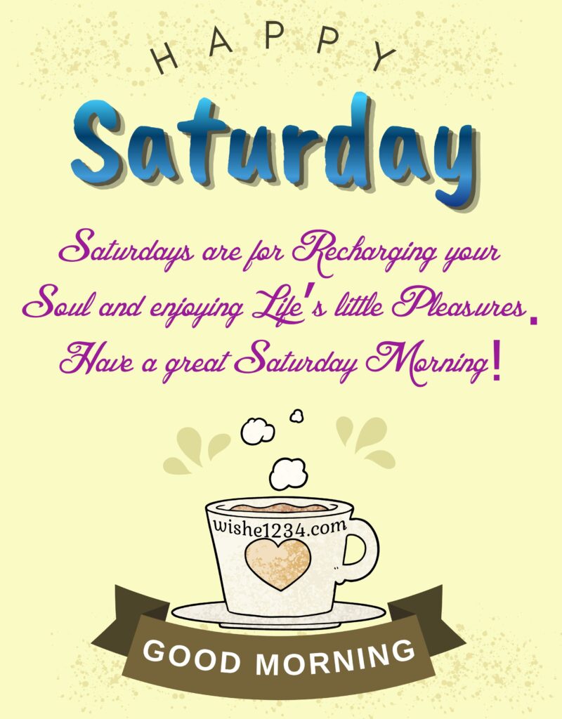 Saturday Morning Greetings image.