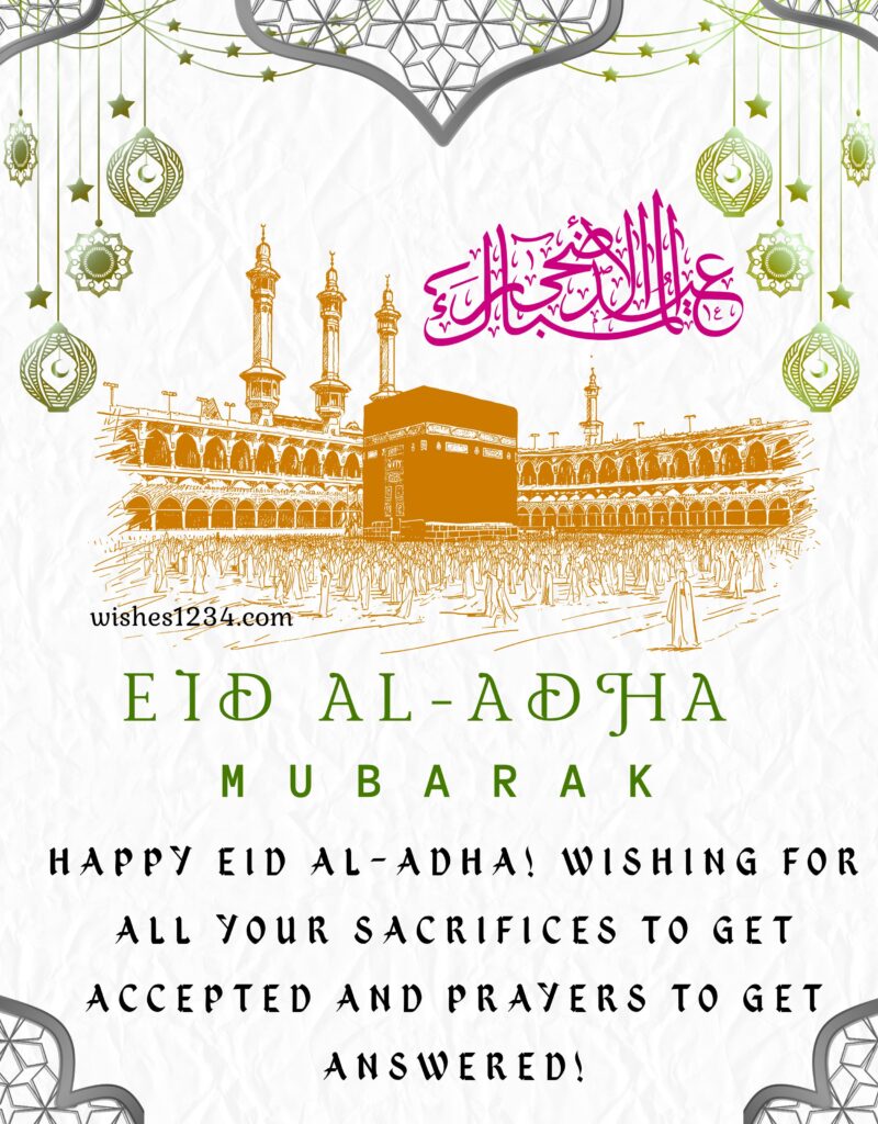 Eid al Adha image with Quotes.