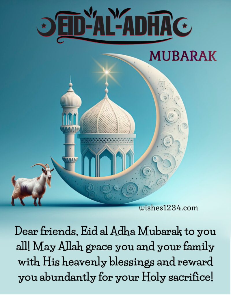 Eid ul-Adha Mubarak image.