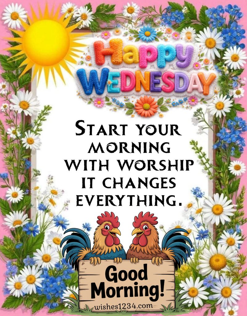 Good morning Wednesday with Roosters.