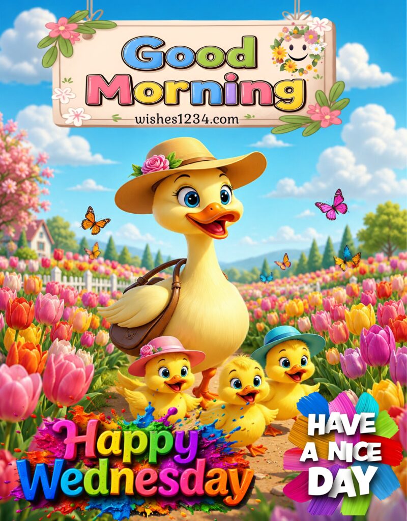 Happy Wednesday with cute Ducklings.