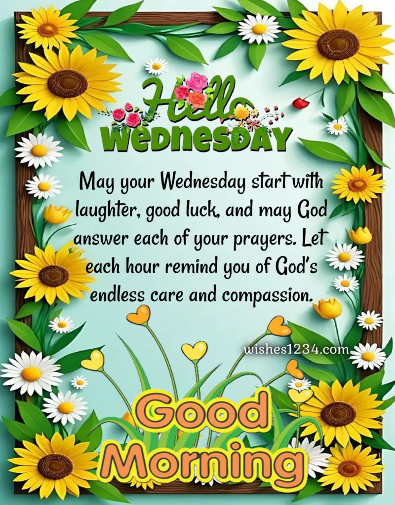 Wednesday Blessings with Sunflower.