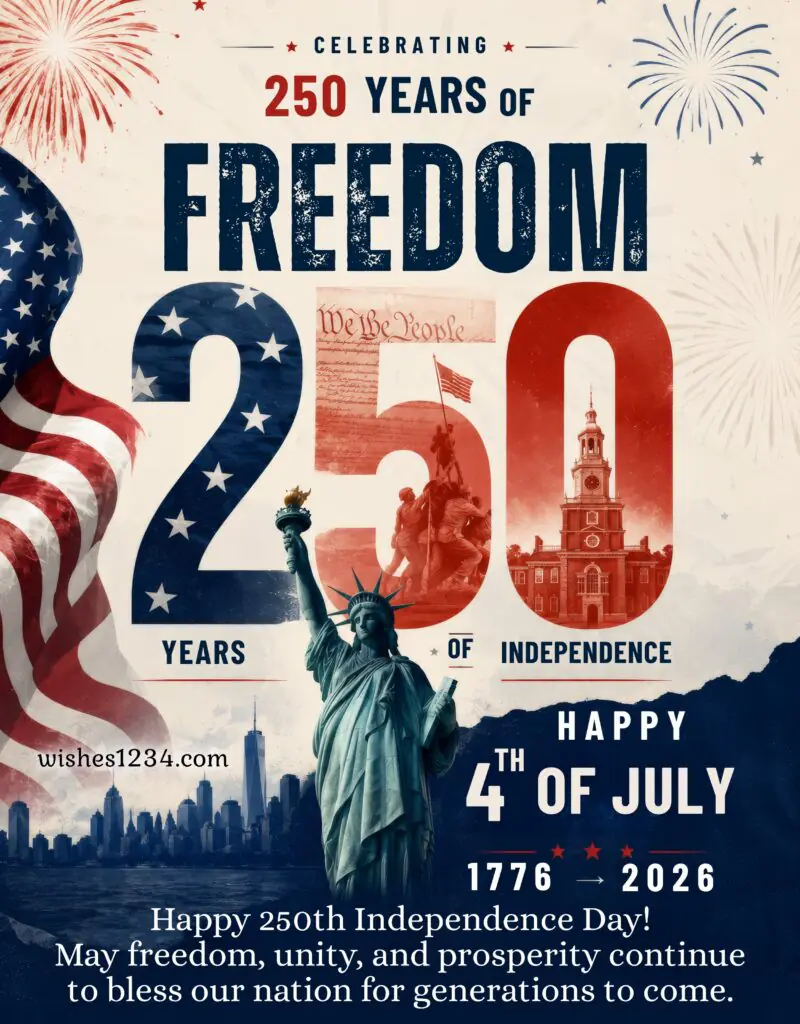 250th Independence Day Greetings.