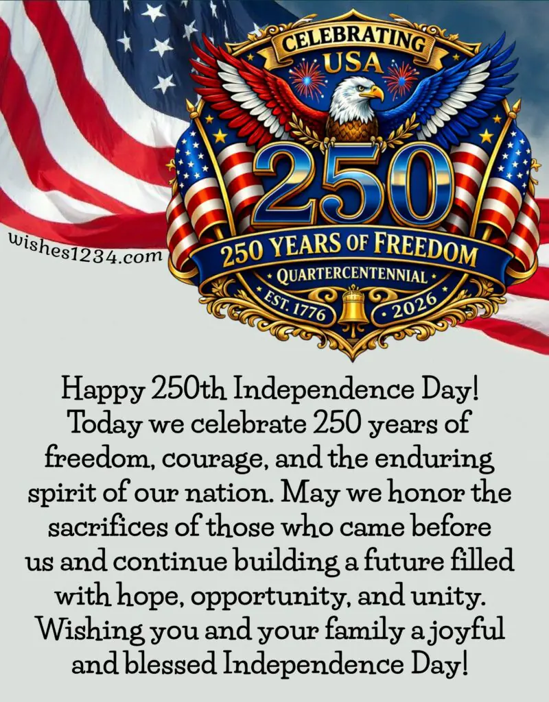 250th Quarter Centennial Independence Day.