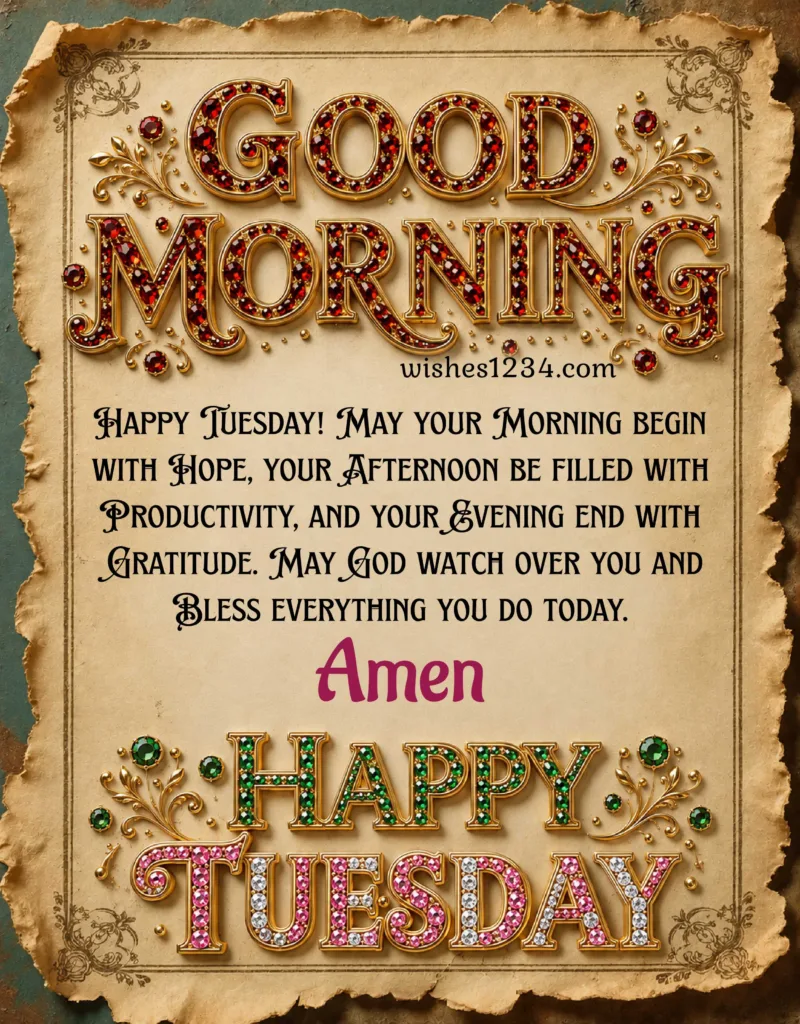Good Morning Tuesday Blessings.