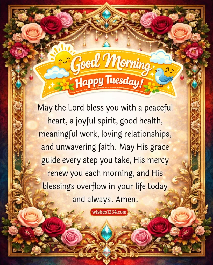 Good Morning Tuesday wishes wallpaper.