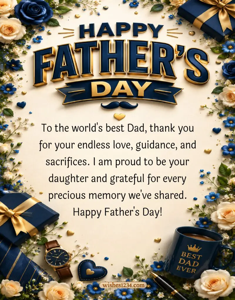 Happy Fathers Day from daughter.