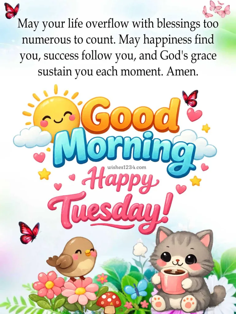 Happy Tuesday image with quote