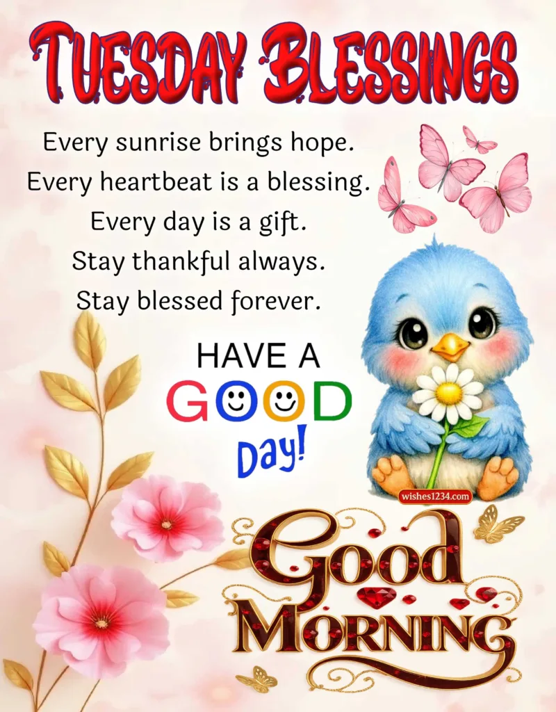 Tuesday Morning blessing image
