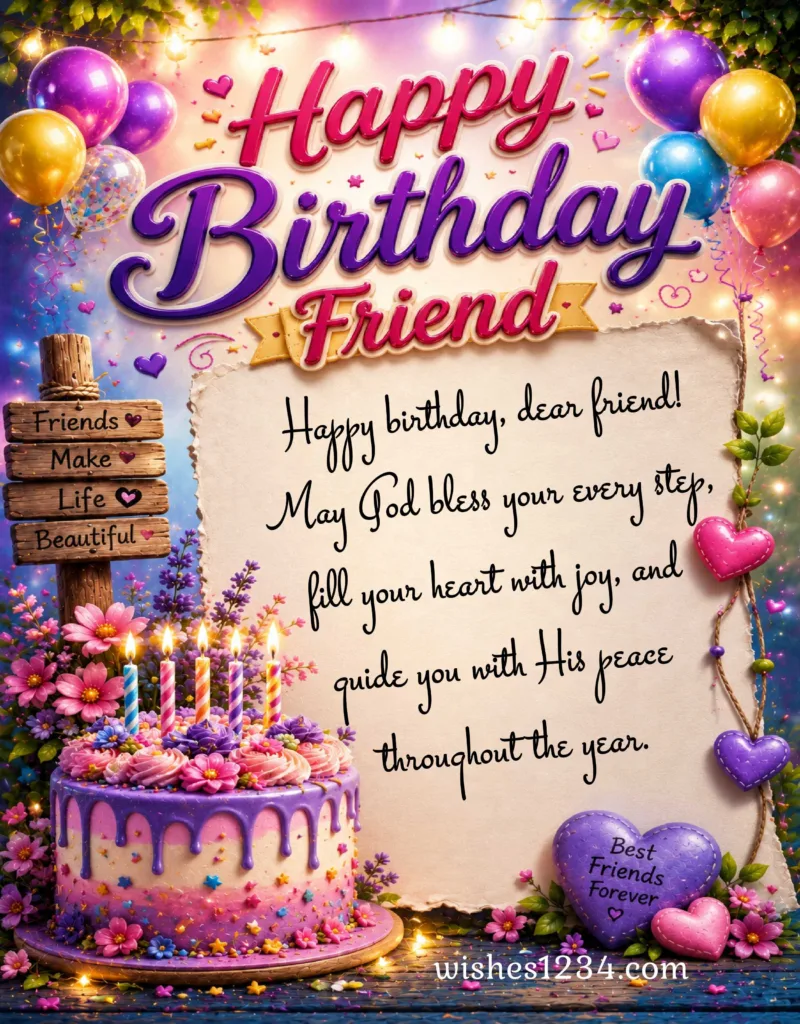 Birthday Blessings for Friend.