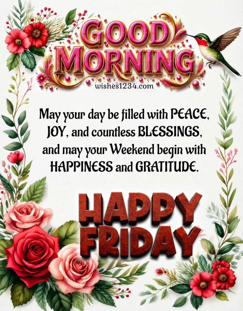 Blessings for Friday Morning.