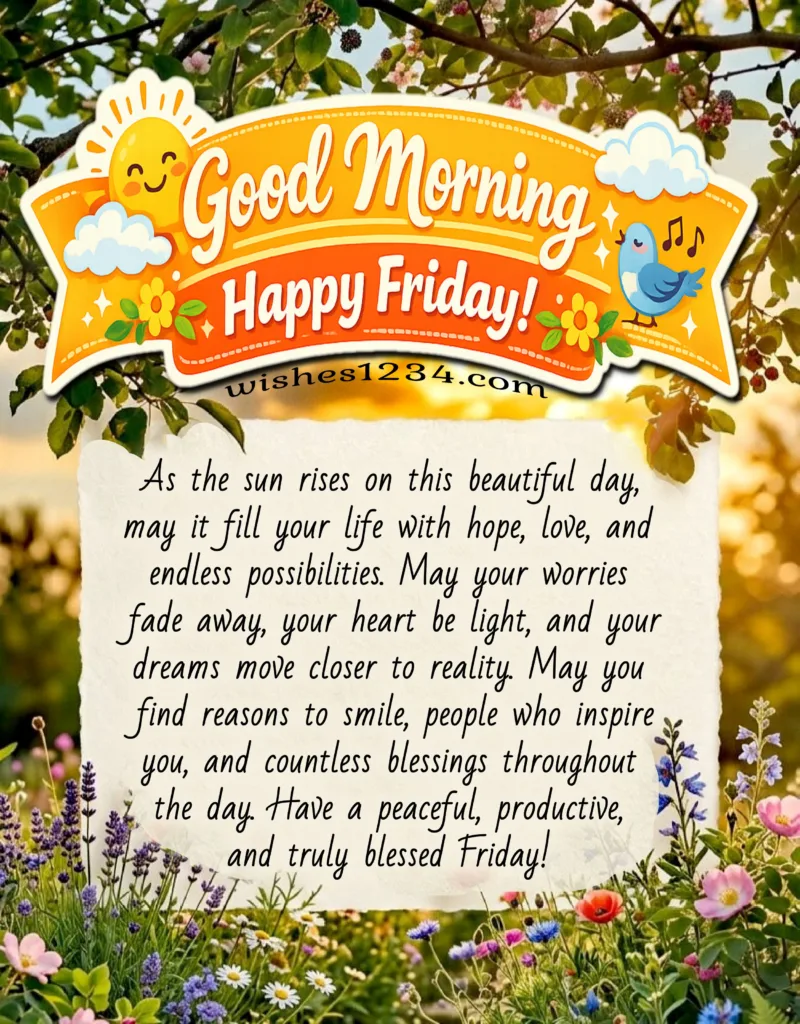 Friday Blessings image.