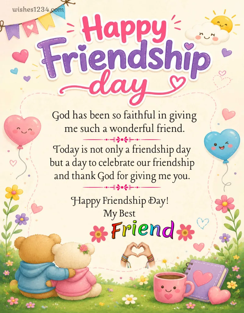 Friendship Day quote image.