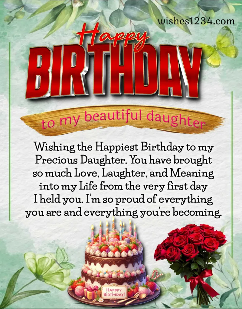 Happy Birthday Daughter.