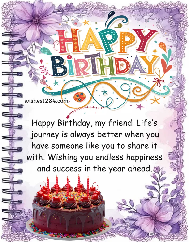 Happy Birthday Friend image.