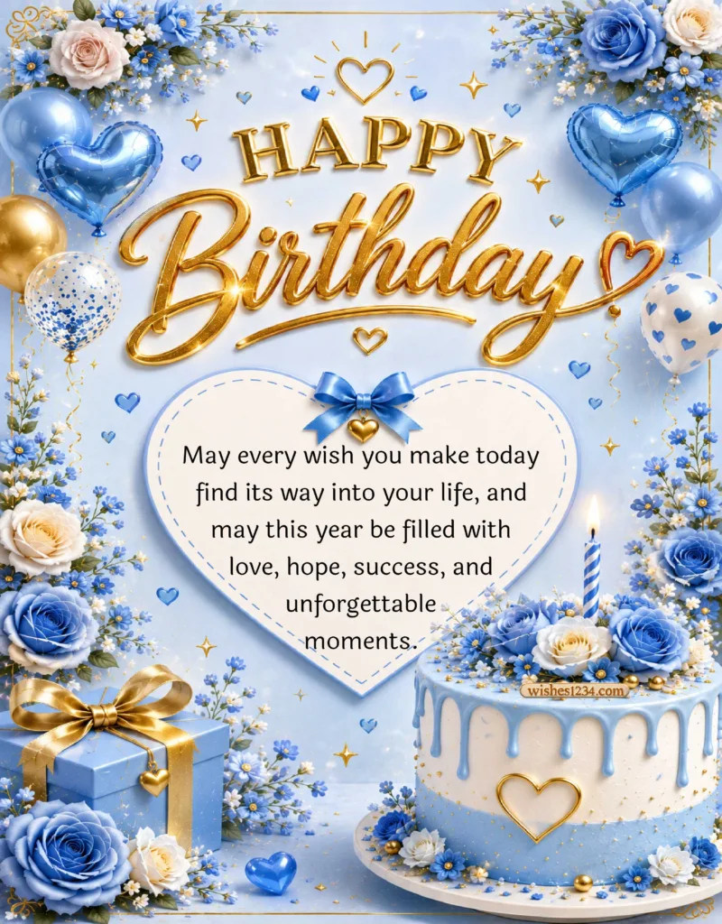 Happy Birthday quote on image.