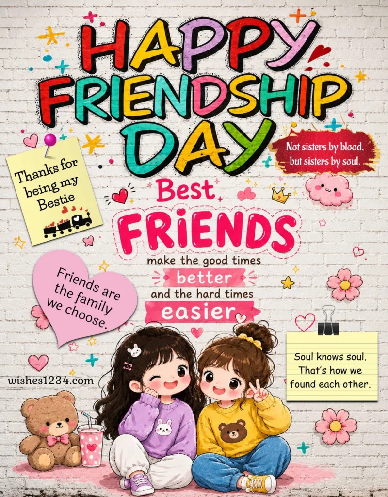 Happy Friendship Day Bestie Image.